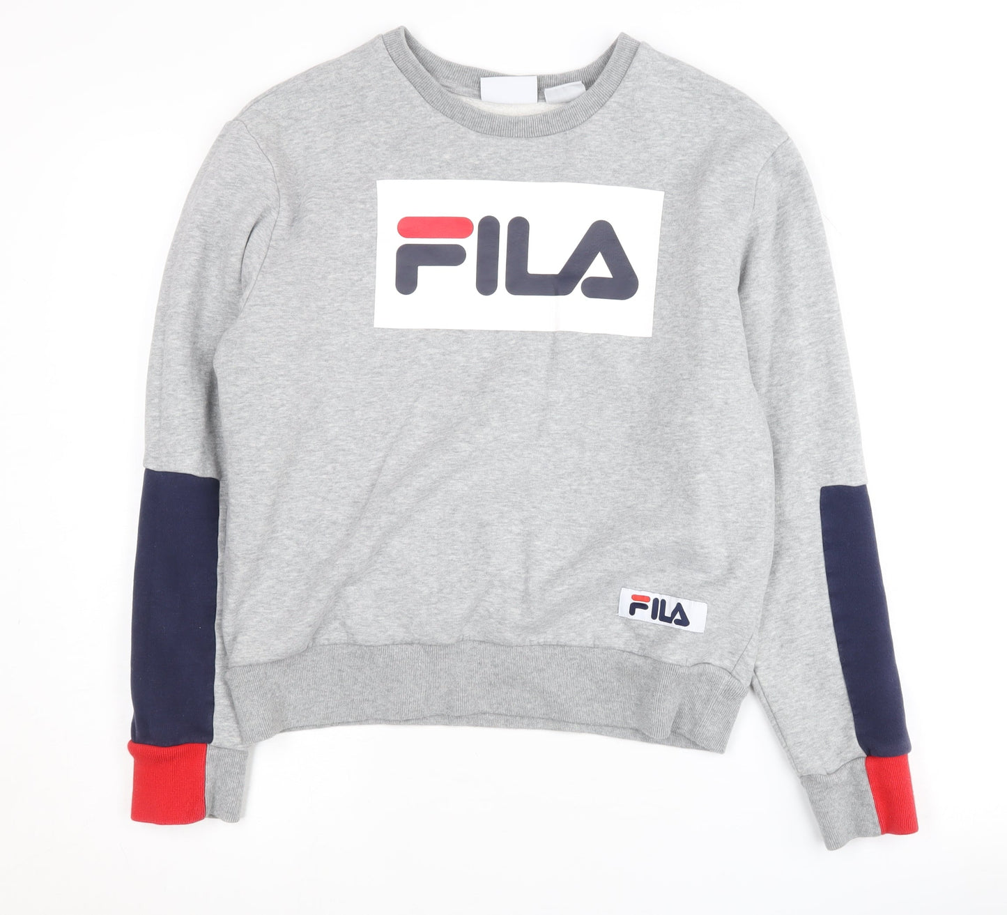 Unisex Adults UK Size S FILA Grey Pullover Sweatshirt