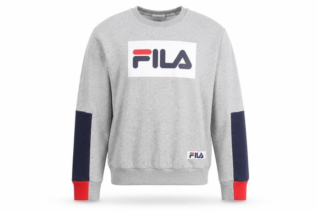 Unisex Adults UK Size S FILA Grey Pullover Sweatshirt