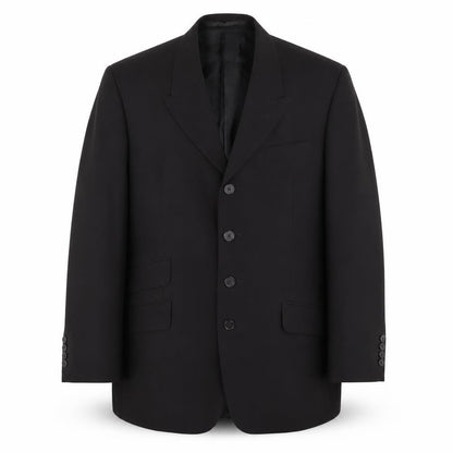 Mens UK Size 38 Pierre Cardin Regular Black Suit Jacket