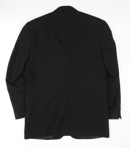 Mens UK Size 38 Pierre Cardin Regular Black Suit Jacket