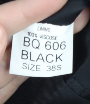 Mens UK Size 38 Pierre Cardin Regular Black Suit Jacket