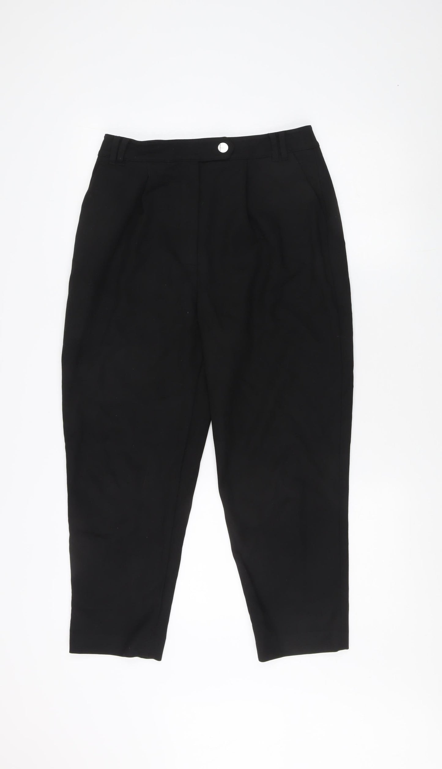 Whistles Women's Black Trousers Size 10 Cotton