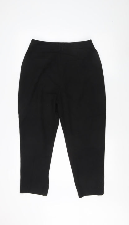 Whistles Women's Black Trousers Size 10 Cotton