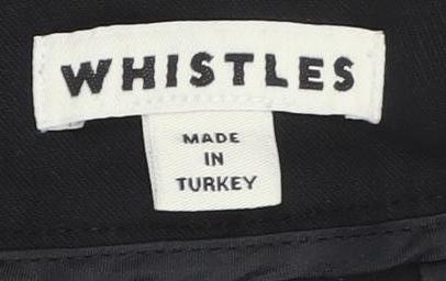 Whistles Women's Black Trousers Size 10 Cotton