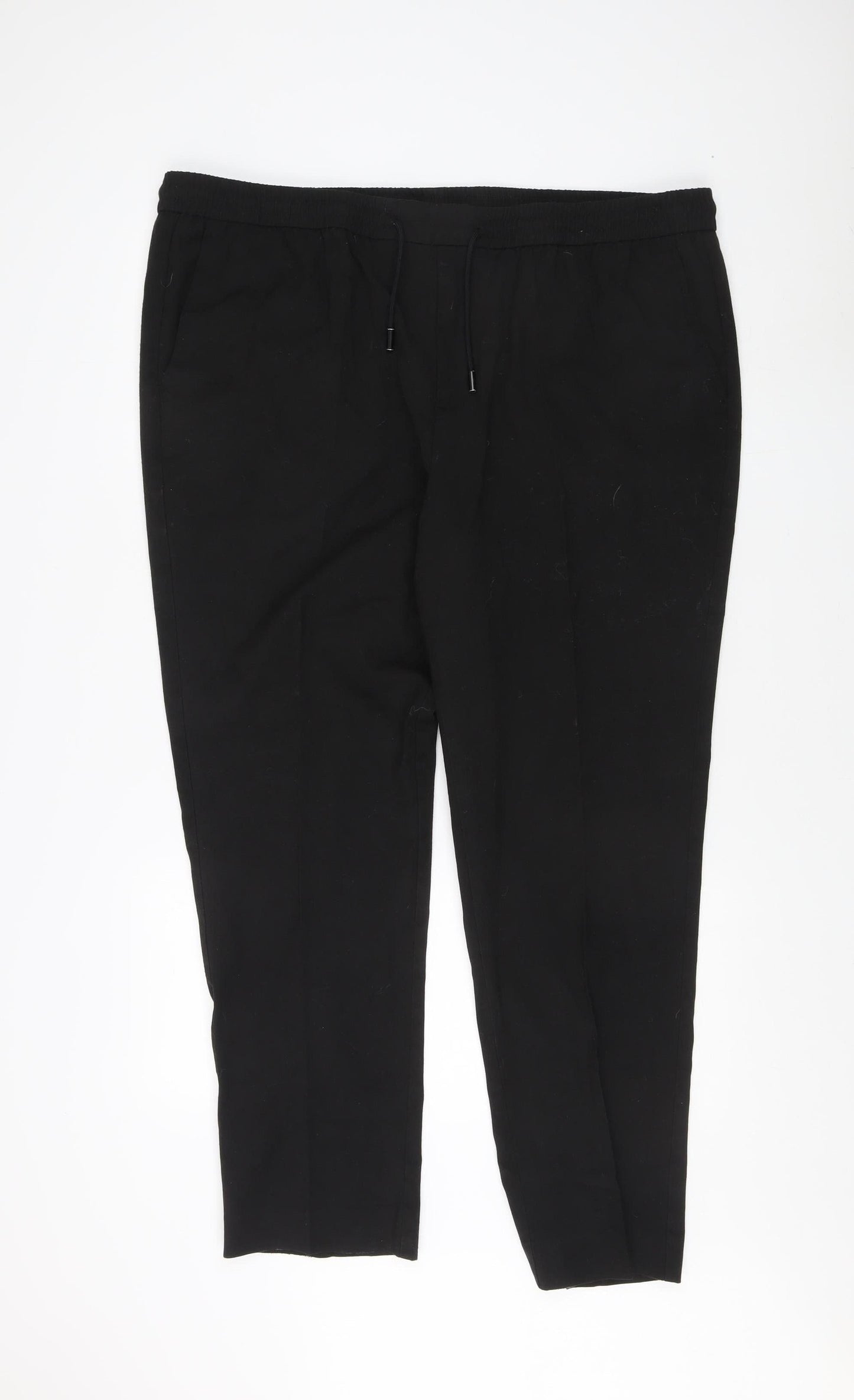 Williams & Brown Men's Black Jogger Trousers, 42R, Cotton Blend