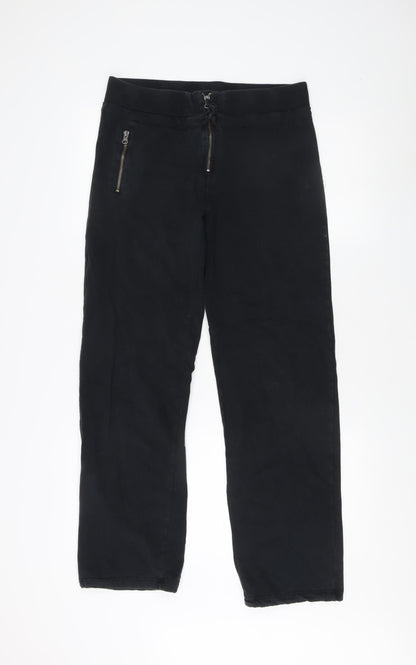 Pure Lime Women's Black Straight Trousers Size 14
