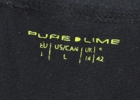 Pure Lime Women's Black Straight Trousers Size 14