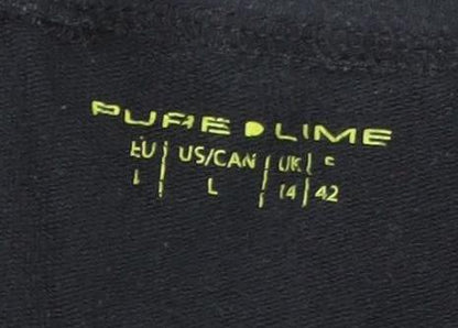 Pure Lime Women's Black Straight Trousers Size 14