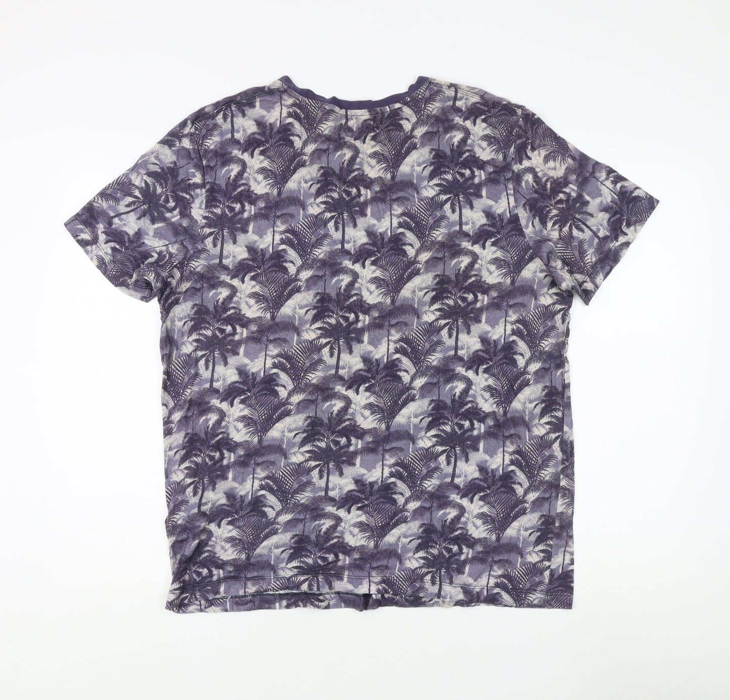 Unisex Adults UK Size 2XL Selected Homme Purple Basic T-Shirt