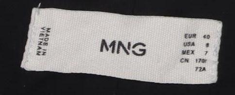 Womens UK Size 12 MNG   Black Trousers