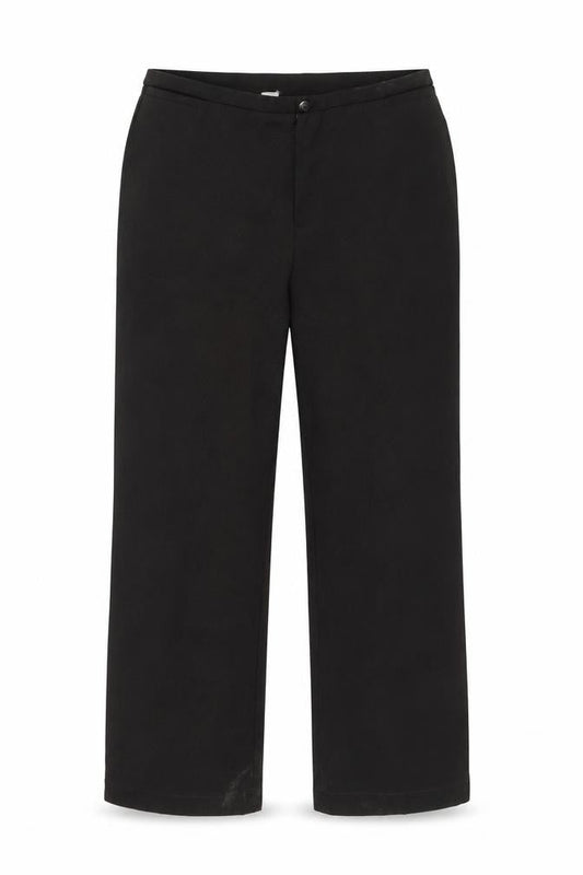 Front view of De Amour Black Trousers, unisex, size S, casual knit