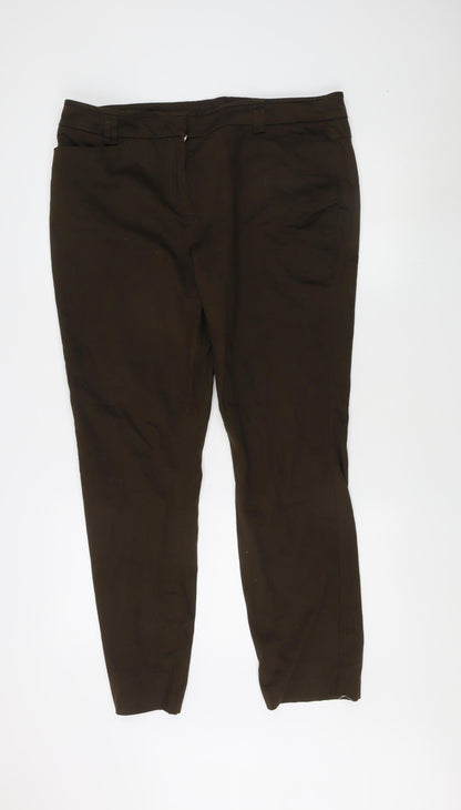 John Rocha Women's Brown Trousers Size 16