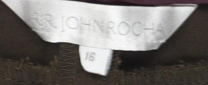 John Rocha Women's Brown Trousers Size 16
