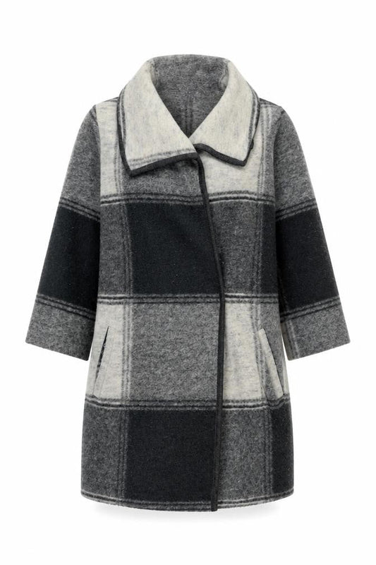 Womens UK Size M Paul Costelloe Grey Overcoat