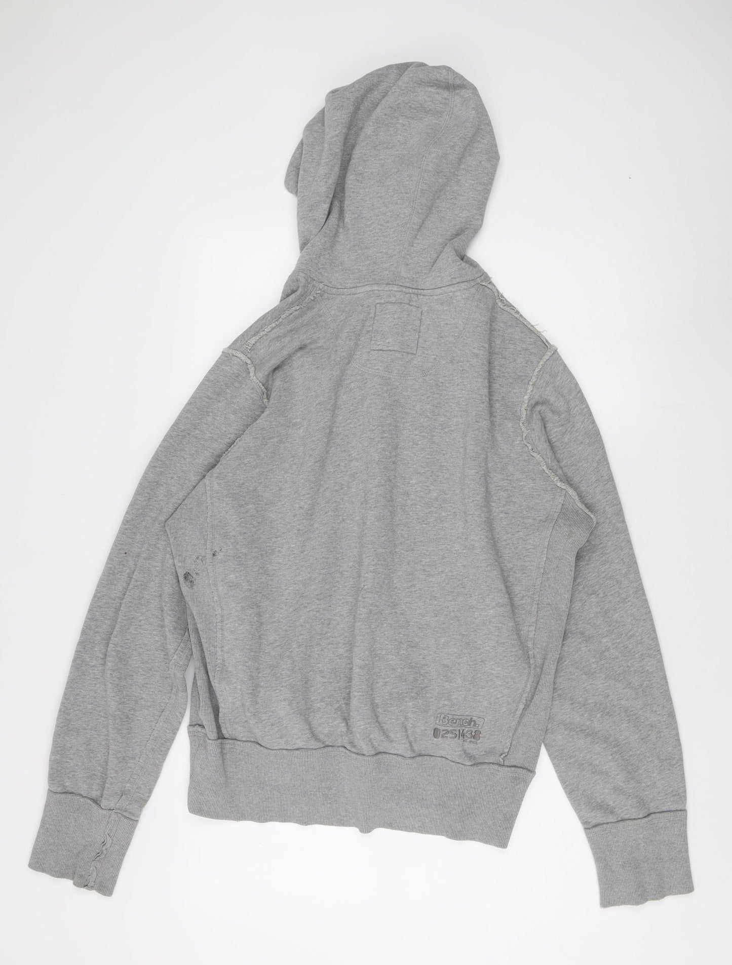 Unisex Adults UK Size M Bench Grey Pullover Hoodie