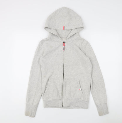 Superdry Women's Grey Full Zip Hoodie - S