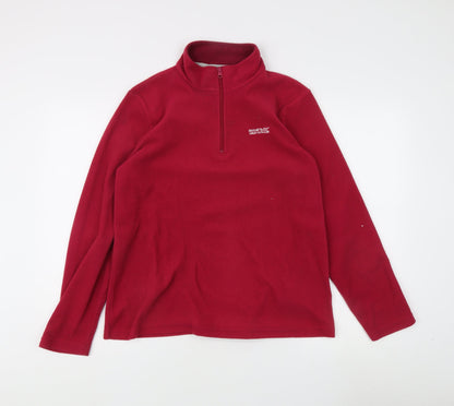 Regatta Women's Red Fleece Lightweight Sweatshirt Size 14