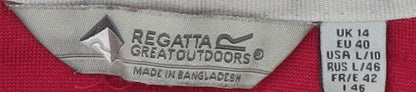 Regatta Women's Red Fleece Lightweight Sweatshirt Size 14