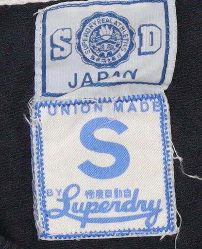 Superdry Women's S Black Sweatshirt, Cotton, Casual