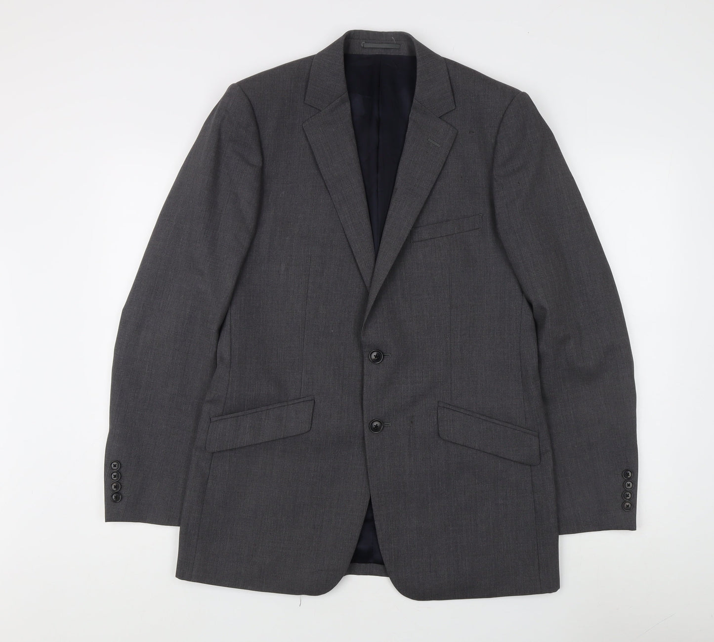 Mens UK Size 38 Reiss Regular Grey Suit Jacket