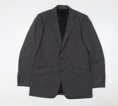 Mens UK Size 38 Reiss Regular Grey Suit Jacket
