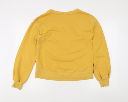 Abercrombie & Fitch Women's Yellow XS Pullover Sweatshirt