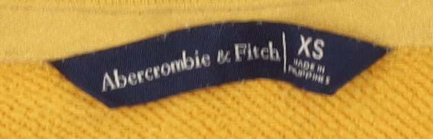 Abercrombie & Fitch Women's Yellow XS Pullover Sweatshirt