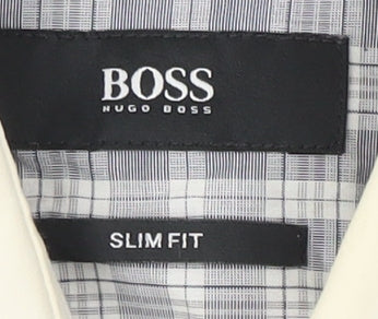 Mens UK Collar Size 39 Boss Smart Multicoloured  Dress Shirt