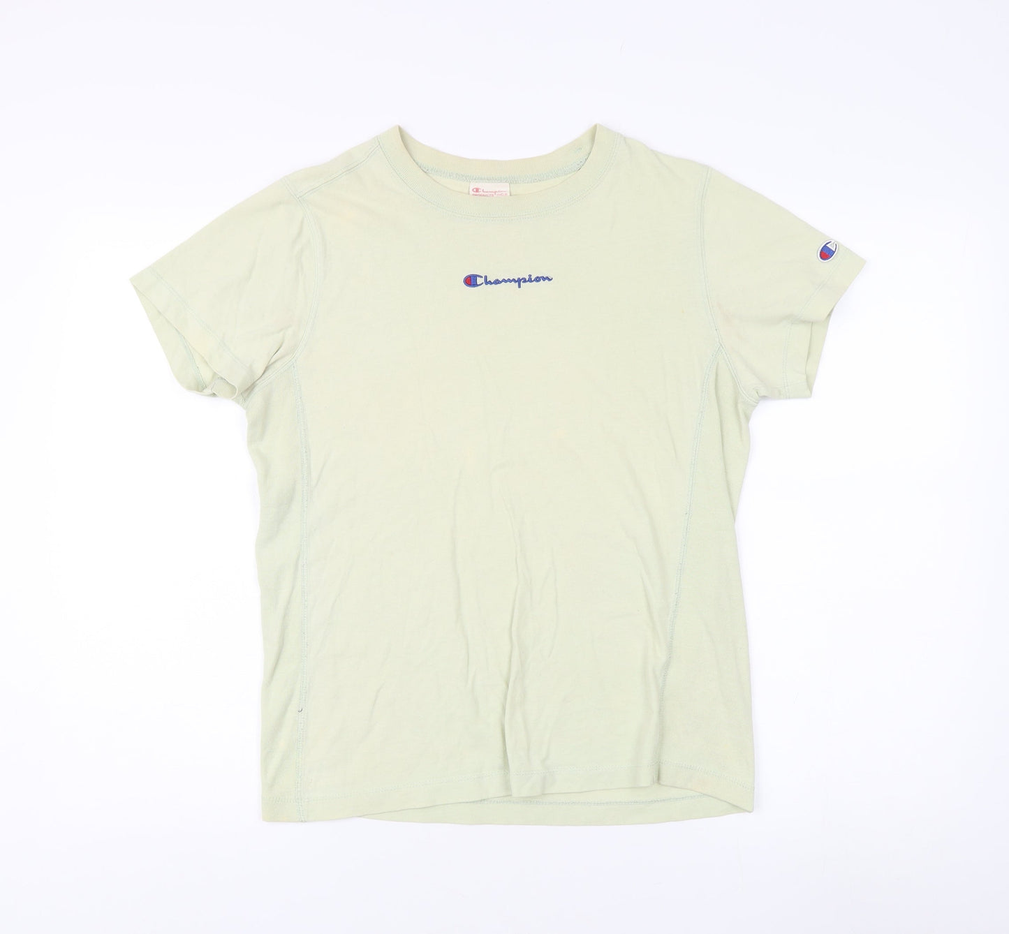 Champion Women's Green Basic T-Shirt - Medium, Casual Wear