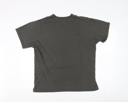 Adidas Men's Black Graphic T-Shirt L