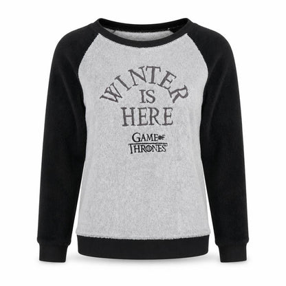 Front view of Game of Thrones unisex grey sweatshirt, size S
