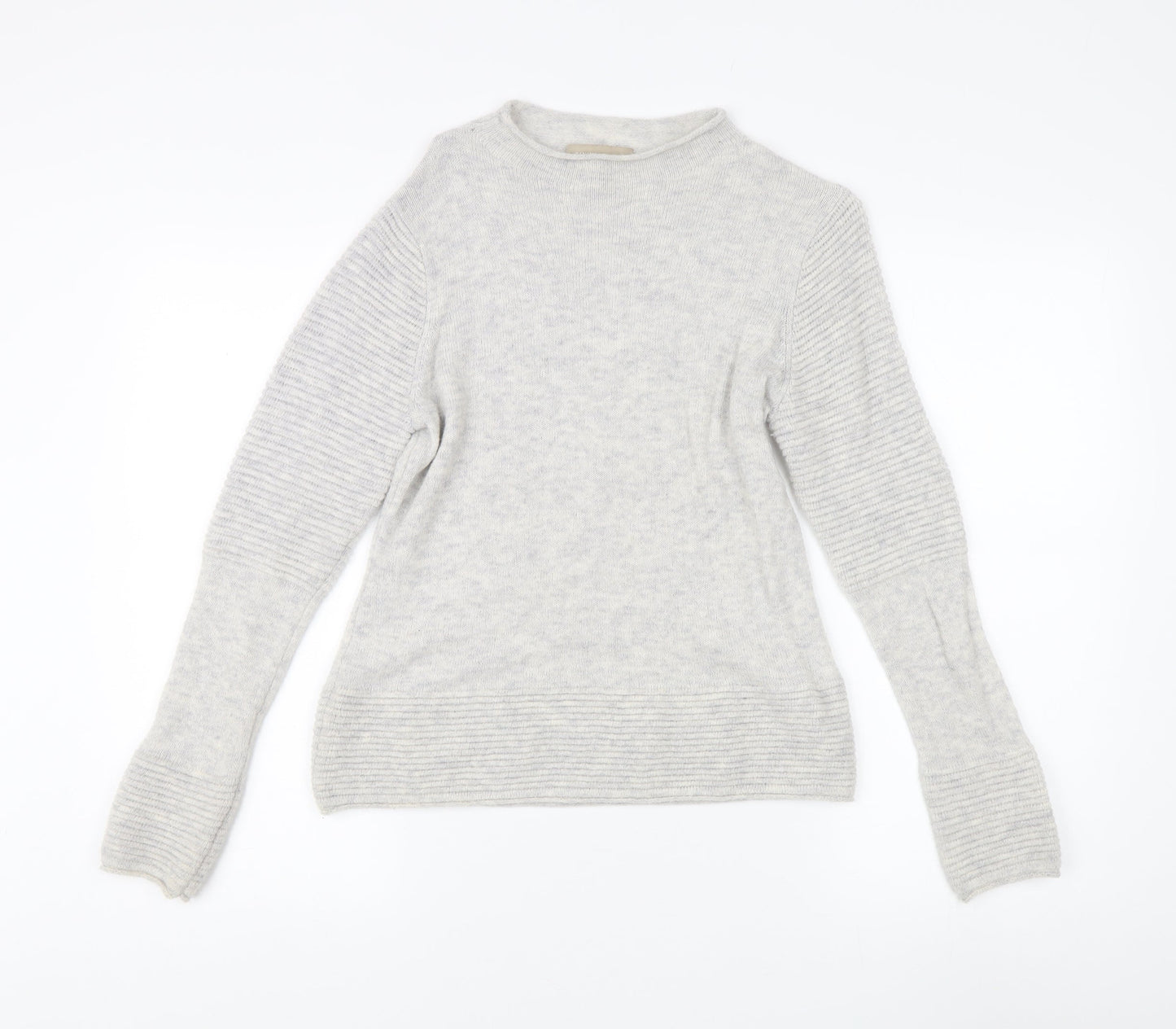 Banana Republic Women's Grey Petite Wool Pullover Jumper