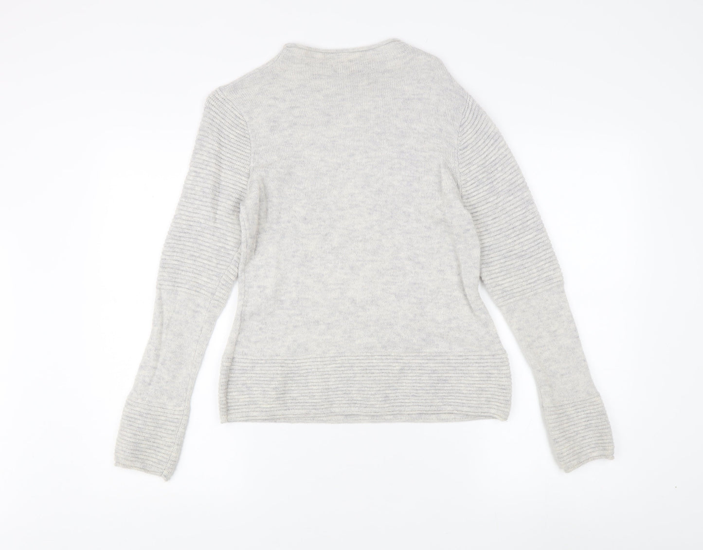 Banana Republic Women's Grey Petite Wool Pullover Jumper
