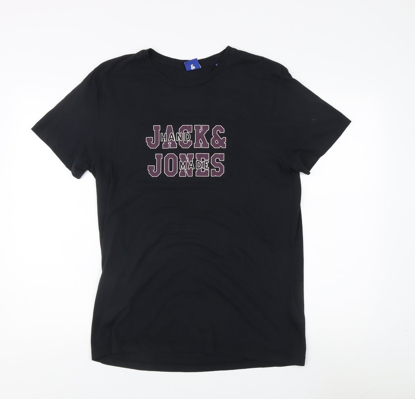 Mens UK Size L JACK & JONES Black  T-Shirt