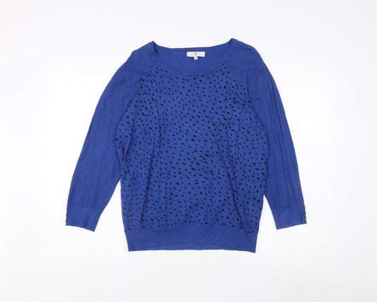 Jasper Conran Women's Blue Pullover Jumper Size 14