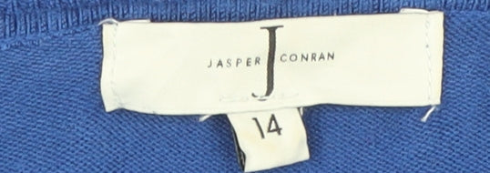 Jasper Conran Women's Blue Pullover Jumper Size 14