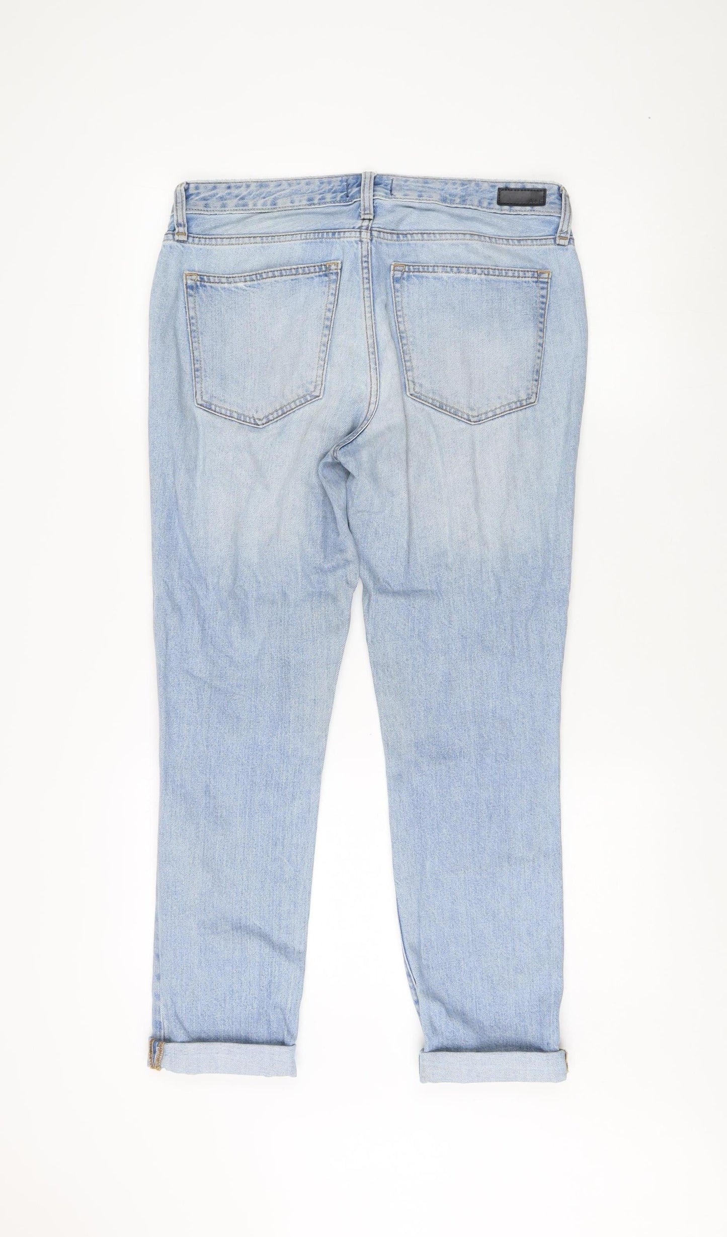 Abercrombie Women’s Blue Distressed Boyfriend Jeans