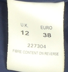 Womens UK Size 12 Eastex Blue Quilted Coat