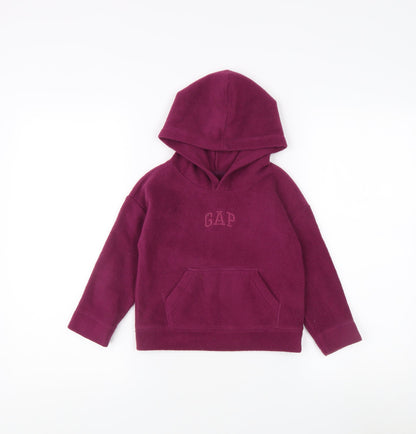 Gap Girls Purple Hoodie 4 Years Pullover Fleece