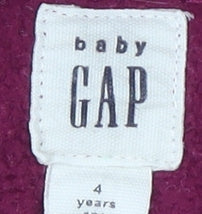 Gap Girls Purple Hoodie 4 Years Pullover Fleece