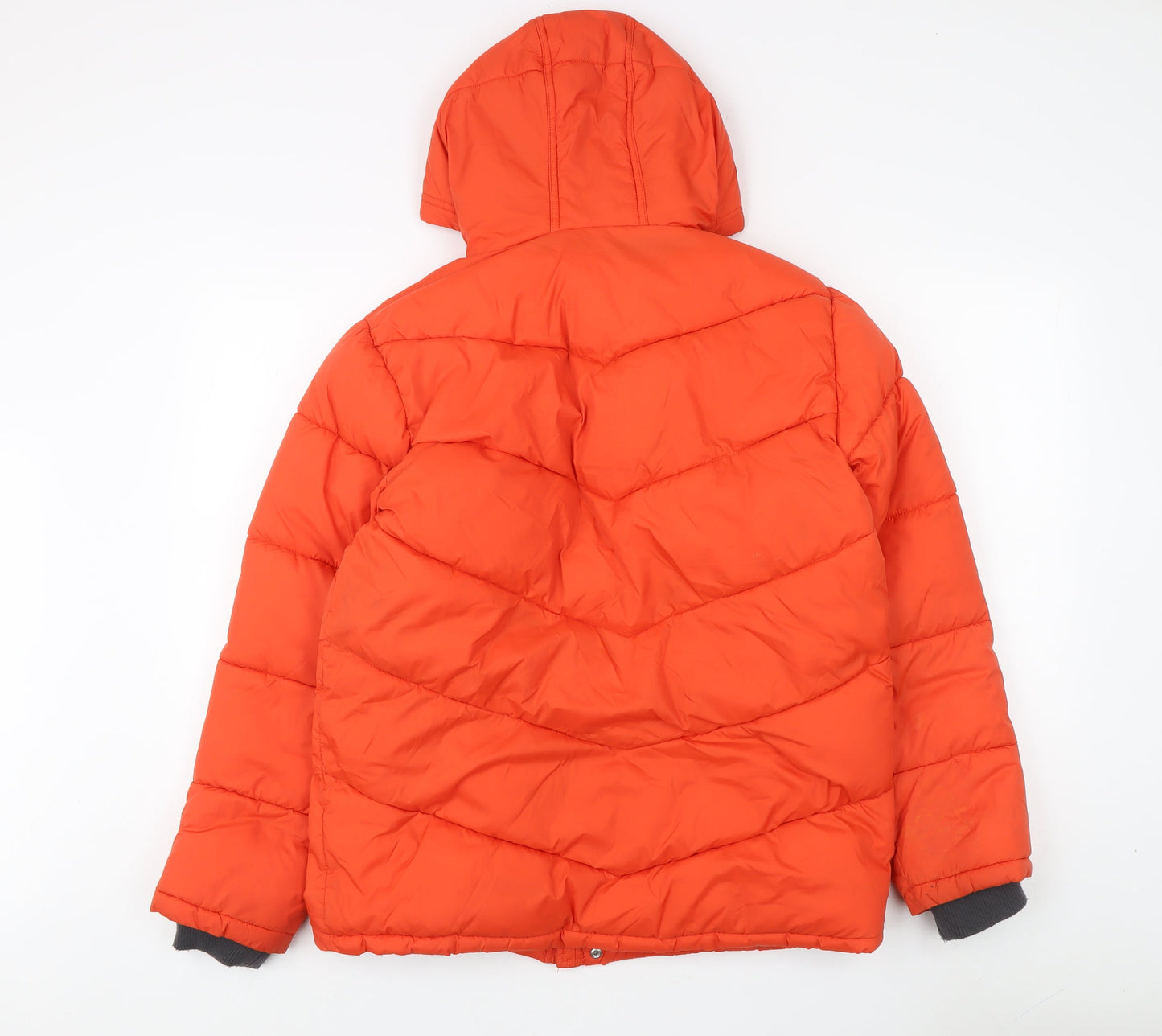 Mens UK Size 164 RESERVED Orange Puffer Jacket