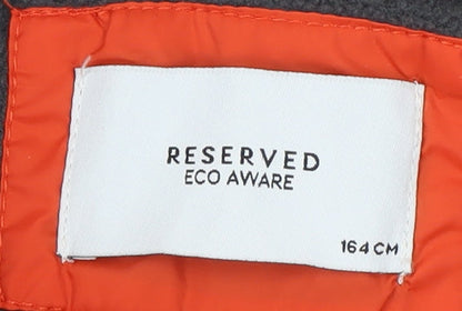 Mens UK Size 164 RESERVED Orange Puffer Jacket