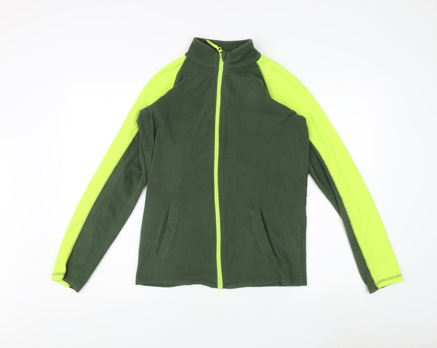 Mountain Warehouse Boys Green Track Jacket, 13 Years - Casual Outdoor Fleece