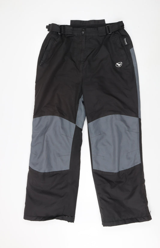 Unitech Men's Black Snow Pants, Size 14, Insulated