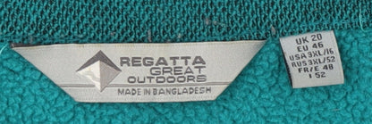Regatta Women's Green Sweatshirt - Size 20 Outdoor Zip