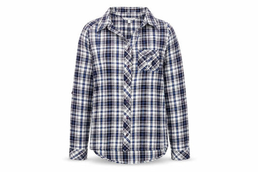 Front view of Red Herring Women's Multicoloured Plaid Shirt, size 10