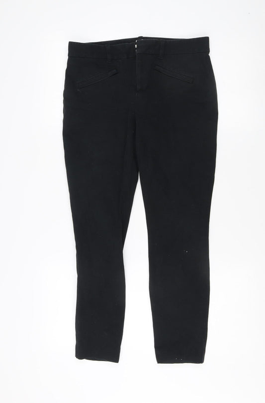 Womens UK Size 4 Regular Gap  Ankle Black Trousers