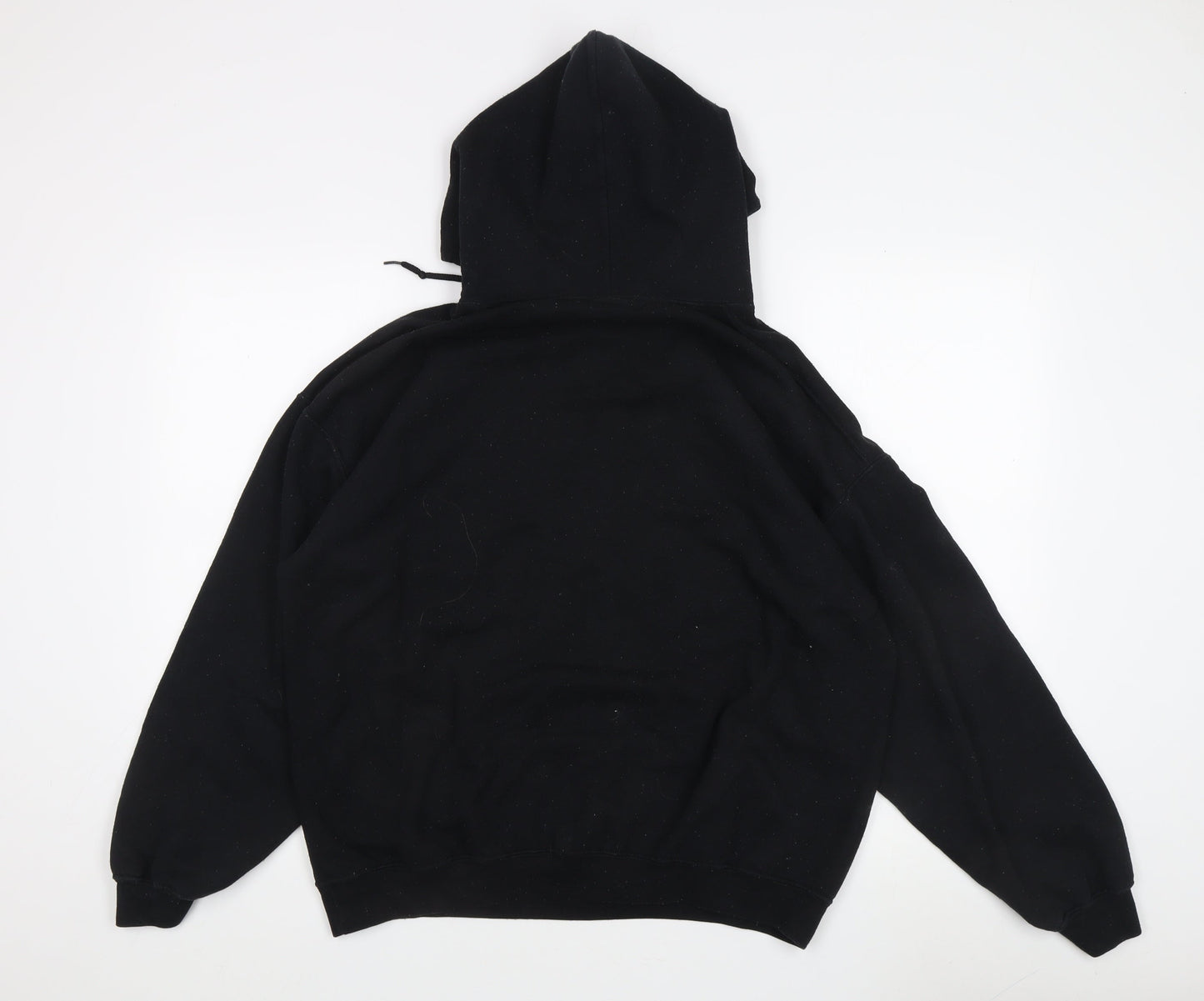 G&G Unisex Black Pullover Hoodie, Large, Casual Fleece