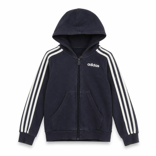 Adidas Boys Blue Full Zip Hoodie L Sportswear Casual