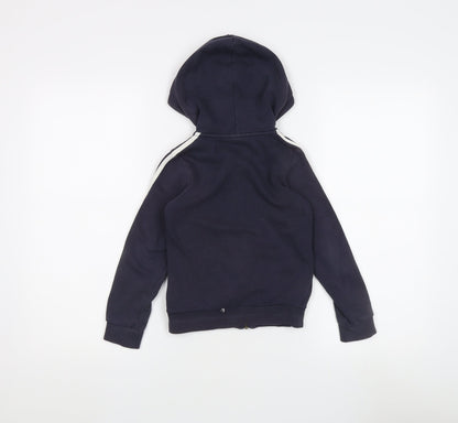 Adidas Boys Blue Full Zip Hoodie L Sportswear Casual